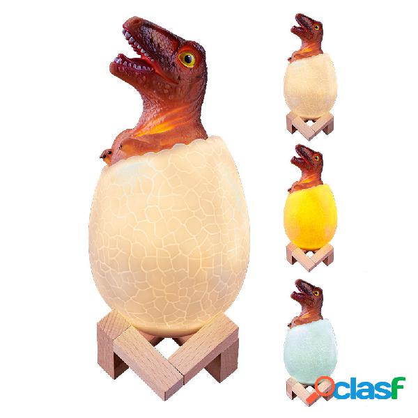 KL-02 Decorativo 3D Raptor Uovo di dinosauro Smart Night