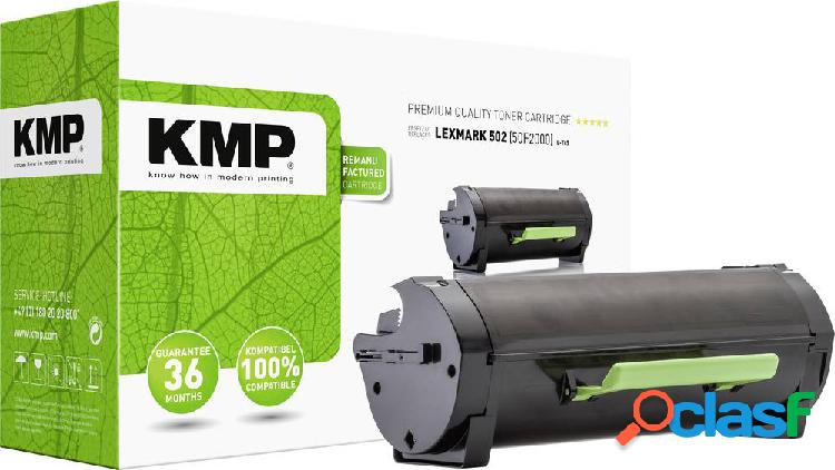 KMP Toner sostituisce Lexmark 502, 50F2000 Nero 2000 pagine