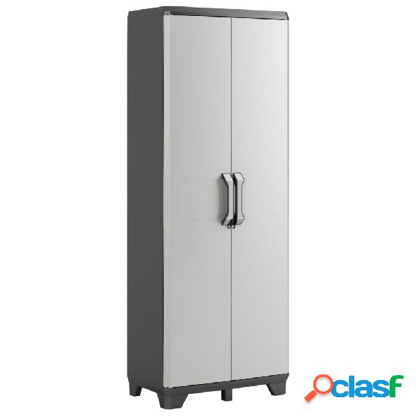 Keter Armadietto con Scaffali Gear Nero e Grigio 182 cm