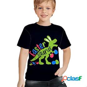 Kids Boys T shirt Easter Short Sleeve 3D Print Rabbit Bunny
