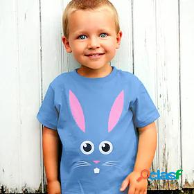 Kids Boys T shirt Easter Short Sleeve 3D Print Rabbit Bunny