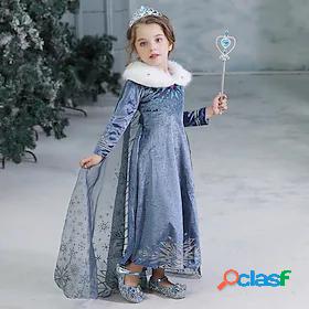 Kids Little Dress Girls Snowflake Party Birthday Performance