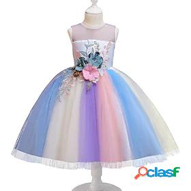 Kids Little Girls' Dress Floral colour Special Occasion A