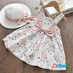 Kids Toddler Little Dress Girls' Plants Flower Butterfly