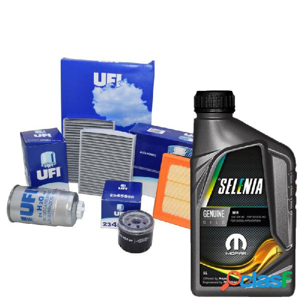 Kit tagliando + Olio motore UFI Alfa Romeo 147 1.9 JTD