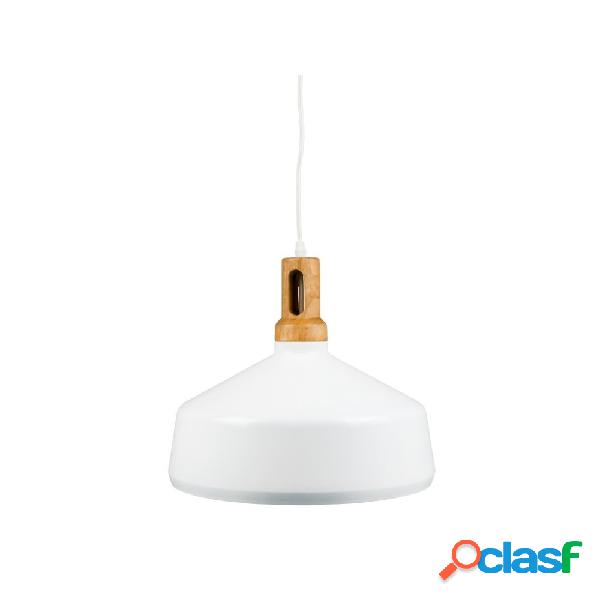 LAMPADARIO PENDENTE LAMPADA A SOSPENSIONE PARABOLA BIANCA
