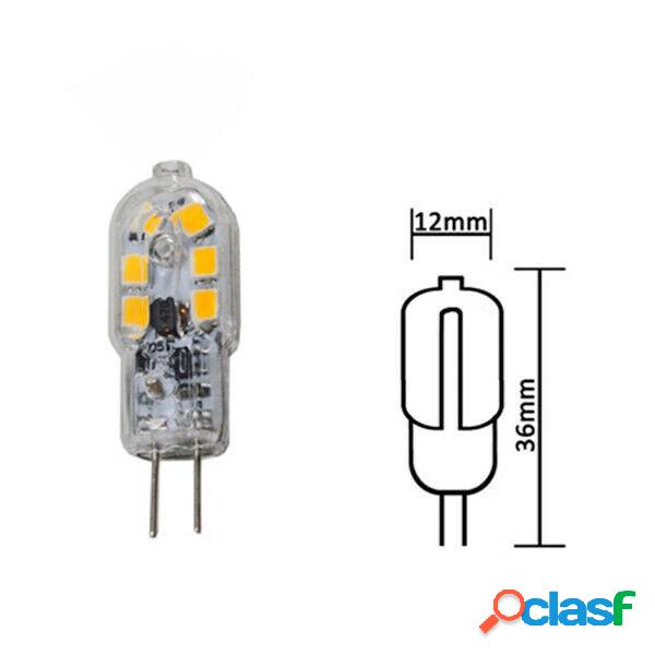LAMPADINA 12 LED SMD G4 1,8 WATT 12V LUCE CALDA FREDDA