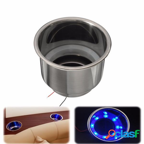 LED Portabicchieri per tazza in acciaio inox per camper di