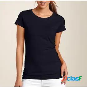 LITB Basic Women's 100% Cotton T-Shirt Soft Comfortable