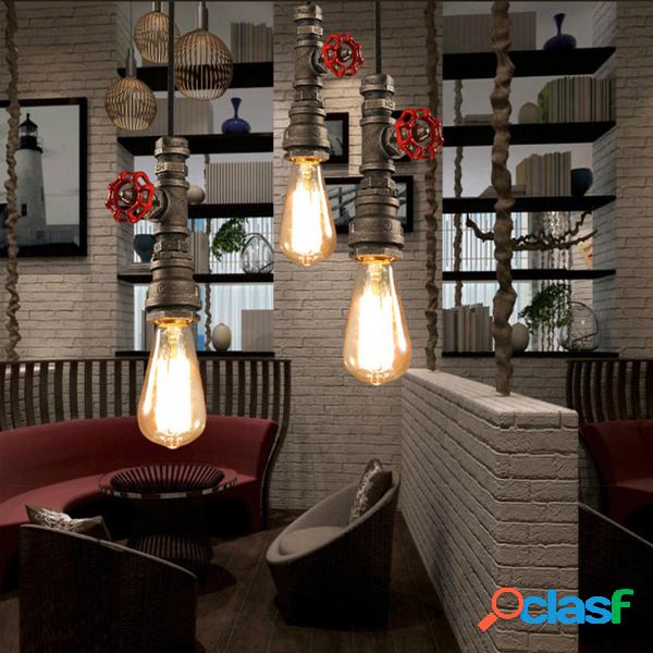 Lampada a sospensione a sospensione vintage in metallo con
