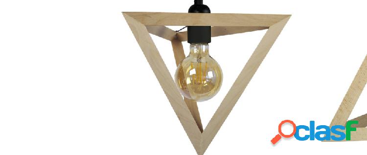 Lampadario di design in legno a 3 luci DUNE