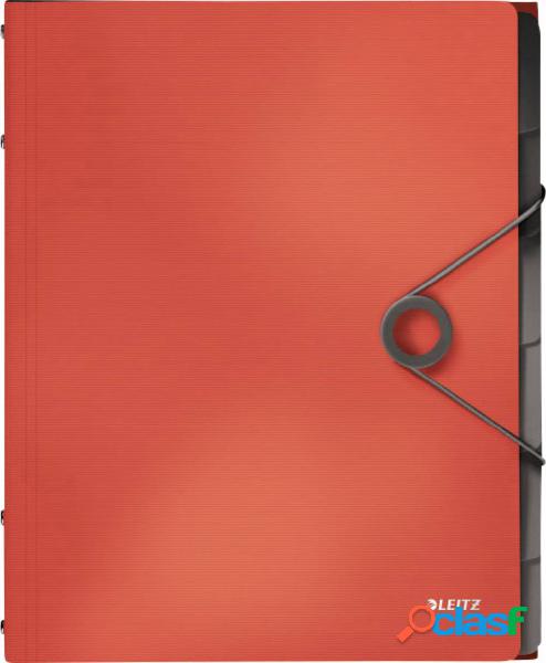 Leitz 4569-10-20 Cartellina con divisori Rosso chiaro DIN A4