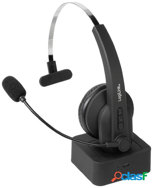 LogiLink BT0059 Telefono Cuffie On Ear Bluetooth Mono Nero