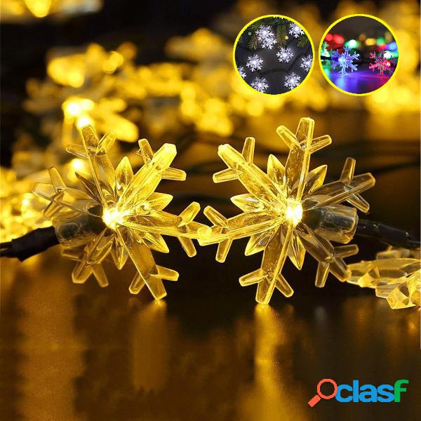 Luci a fiocco di neve Decorazione ghirlanda di fata della