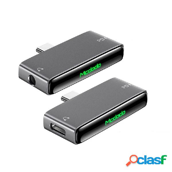 MCDODO USB-C a USB-C/3.5mm AUX Adattatore audio Digital