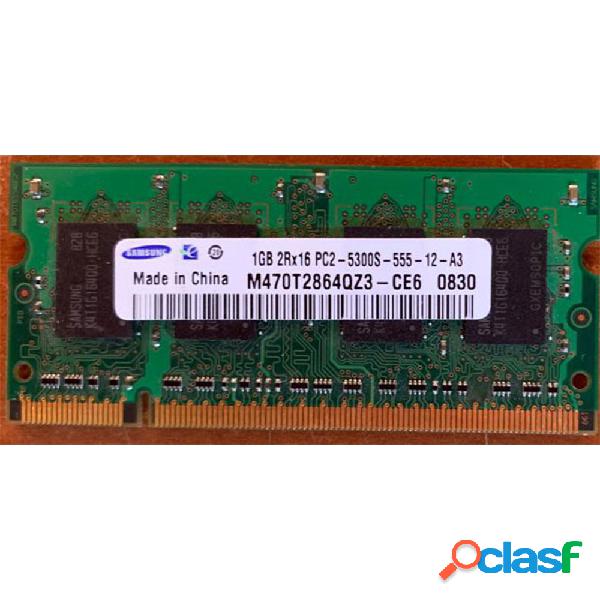 MEMORIA RAM SODIMM 1GB DDR2 SAMSUNG PC2-5300S-555-12-A3