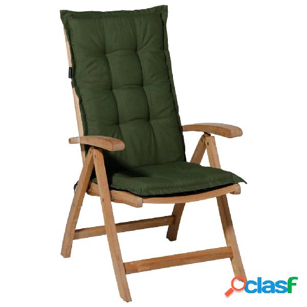 Madison Cuscino Sedia Schienale Basso Panama 105x50 cm Verde