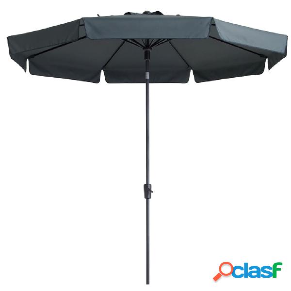 Madison Ombrellone Flores Luxe 300 cm Rotondo Grigio