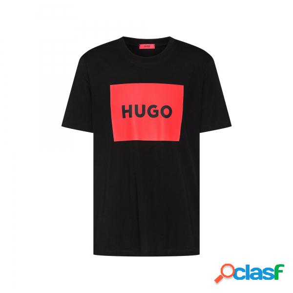 Maglietta Hugo Boss Dulive Nera Hugo Boss - Magliette basic