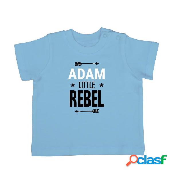 Maglietta neonato con stampa - Maniche corte - Azzurro -