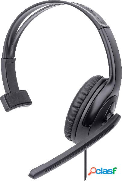 Manhattan Mono USB-Headset Over-Ear kabelgebunden