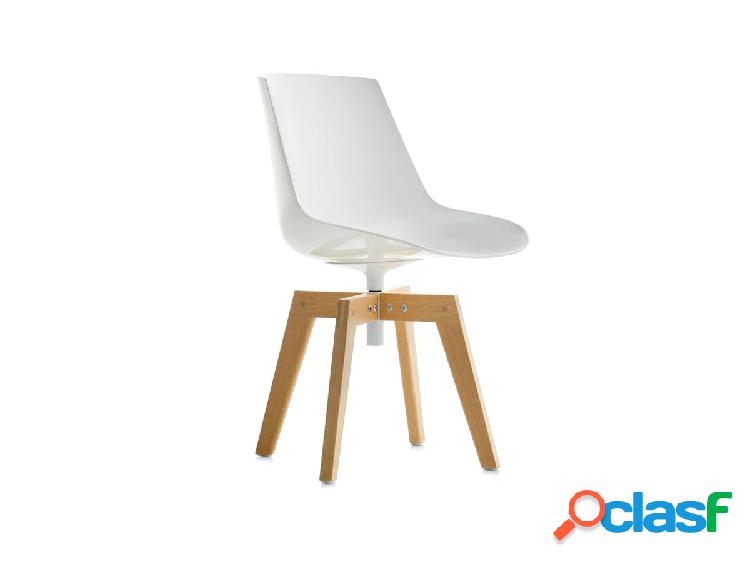 Mdf Italia Flow Chair Iroko - Sedia Outdoor