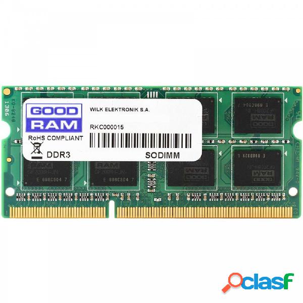 Memoria RAM DDR3 8GB SODIMM Goodram 1600 Mhz PC3-12800 CL11