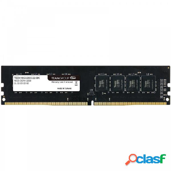 Memoria RAM DDR4 16GB DIMM Team Group 3200 Mhz PC4-25600