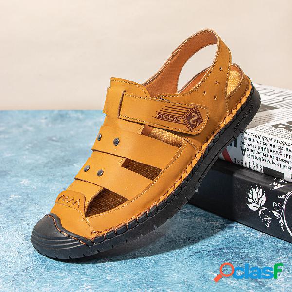 Menico Menico Cap Toe Comodo Traspirante Soft Gancio Sandali