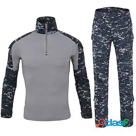 Men's Camouflage Hunting T-shirt Tactical Military Shirt