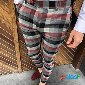 Men's Fashion Streetwear Pocket Print Chinos Trousers Pants