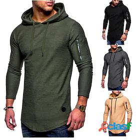 Men's Hoodies Sweatshirts Shirt Zipper Round Neck Standard