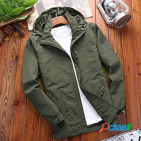 Men's Outdoor Jacket Fall Spring Street Outdoor Regular Coat