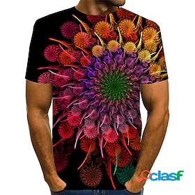 Men's T shirt Tee Shirt 3D Round Neck Daily Short Sleeve