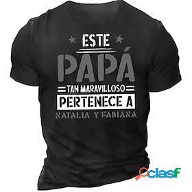 Mens Unisex T shirt Graphic Prints Letter 3D Print Crew Neck