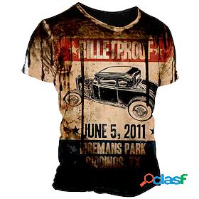 Mens Unisex T shirt Tee Graphic Prints Car 3D Print Crew