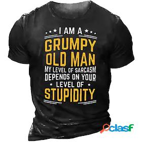 Mens Unisex T shirt Tee Graphic Prints Letter 3D Print Crew