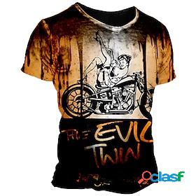 Mens Unisex T shirt Tee Graphic Prints Motorcycle 3D Print
