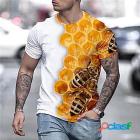 Men's Unisex Tee T shirt Tee Shirt Graphic Prints Bee 3D