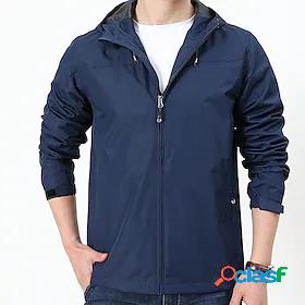 Mens Waterproof Hiking Jacket Rain Jacket Summer Outdoor