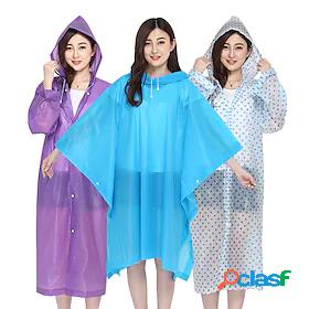 Men's Women's Rain Poncho Hiking Raincoat Rain Jacket Winter