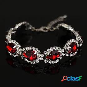 Men's Women's Ruby Red Classic Bracelet Luxury Fashion Mini