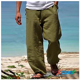 Mens Yoga Pants High Waist Pants Bottoms Wide Leg Quick Dry