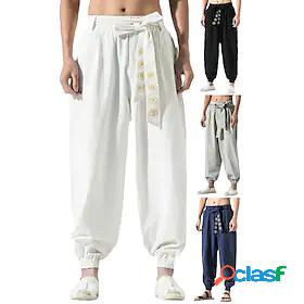Mens Yoga Pants Pants Bottoms Drawstring Pocket Fashion