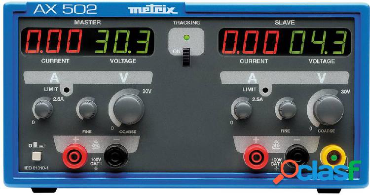 Metrix AX 502A Alimentatore da laboratorio regolabile 0 - 30
