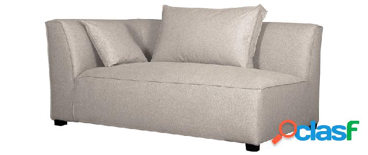 Modulo angolare sinistro per divano in tessuto beige PLURIEL
