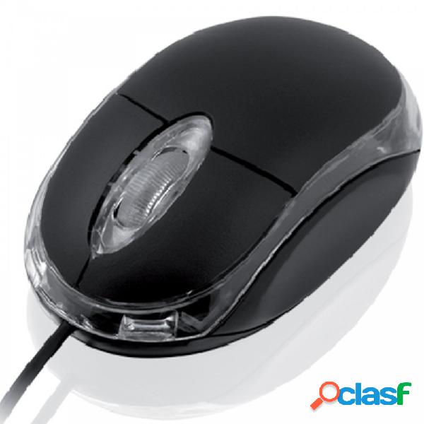 Mouse USB IBOX I2601 3 Pulsanti Nero 1,5 Metri