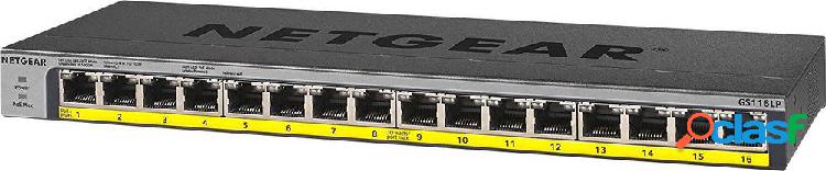 NETGEAR GS116LP Switch di rete 16 Porte Funzione PoE