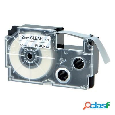 Nastro per etichettatrice Casio XR-12X da 12 mm compatibile