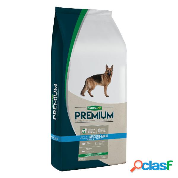 Naturalpet Premium Adult medium/maxi ricco di pesce 12,5 kg.